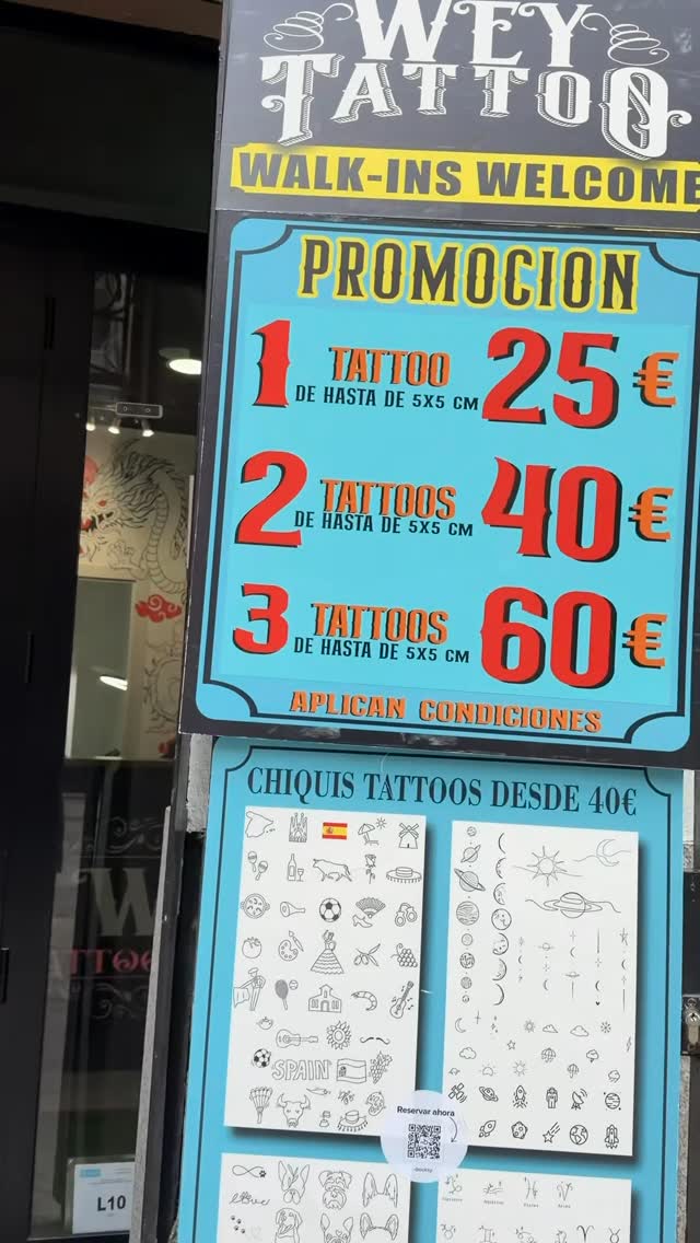 Buenas noticias‼️‼️
La promo de tatuajes se extiende un mes más
Agenda tu cita antes de que se acabe
Plaza de la Marina Española 5, Madrid Centro
Wh