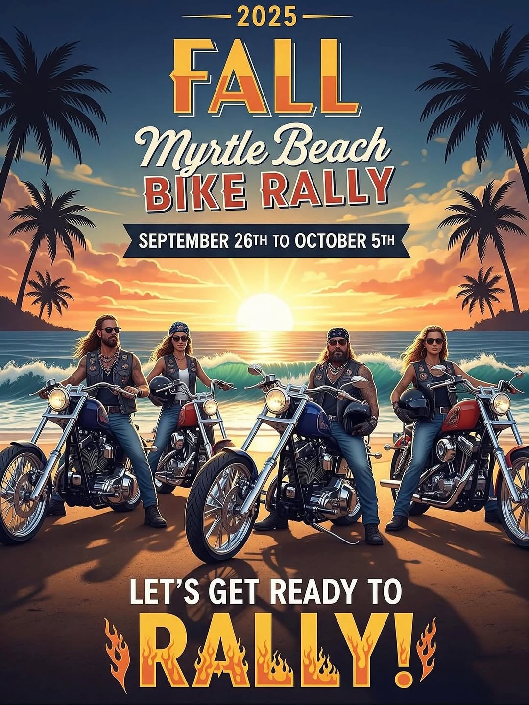 Fall rally is here I will be in the shop taking walkins Wednesday through Sunday or message me to book your appointments this week #tattoo #myrtlebeac