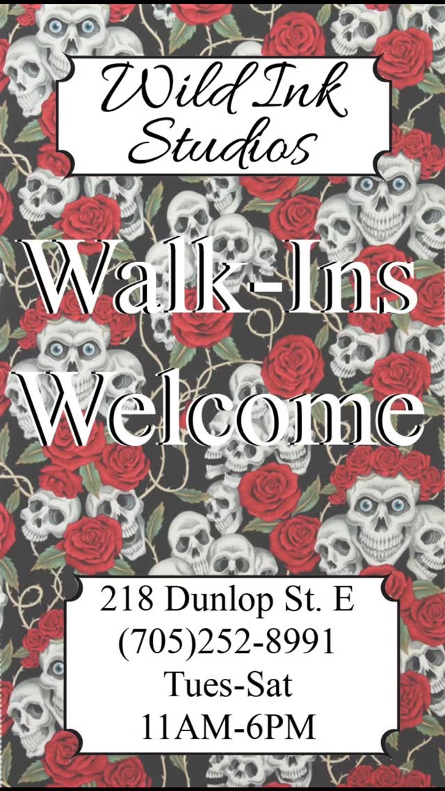 Walk-ins always welcome or book in by DM #wildink #barrie #tattoo #artwork #flashtattoo