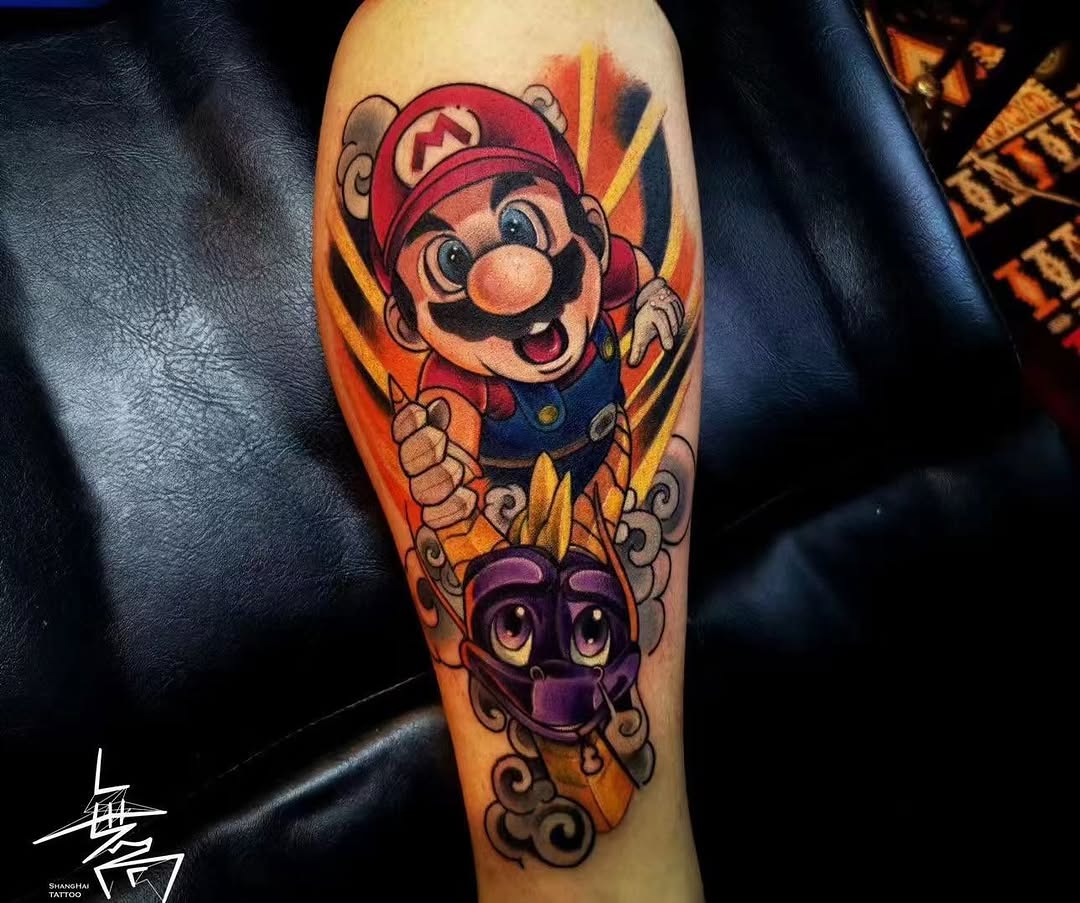 Who’s childhood had Super Mario
#supermariotattoo #cartoontattoo #colourtattoo #sydneytattoo #tattooinspiration #tattooinspo #tattooart #shanghaitat