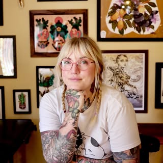 Monica Amneus | Custom Tattoos | Portland, Oregon - Soundwave tattoo artist in Portland, United States