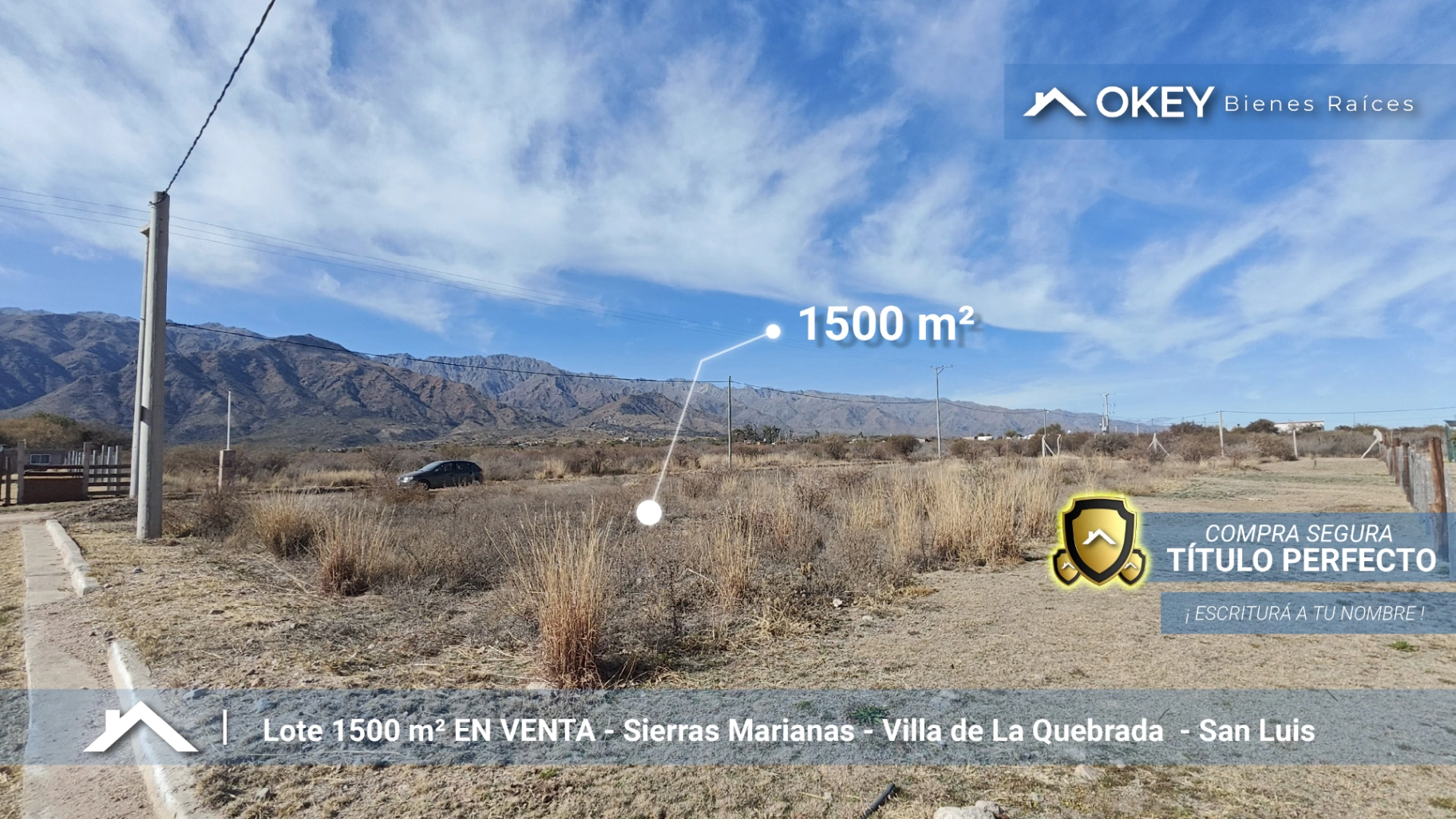 Lote en Venta en Esquina en Sierras Marianas, 1490m2 - Sierras Marianas, Villa de la Quebrada