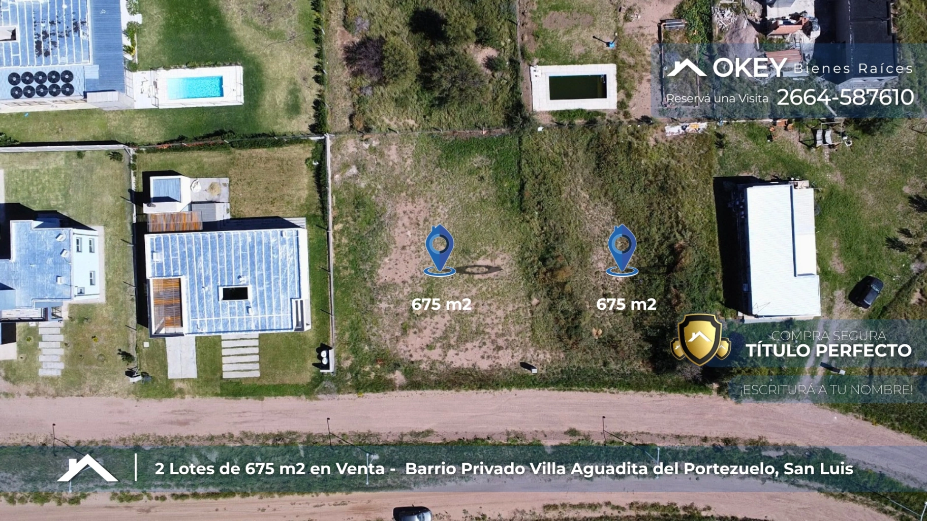 Lotes en Venta en Villa Aguadita, individuales o juntos, 675m2 cada uno - La Punta, San Luis, Villa Aguadita