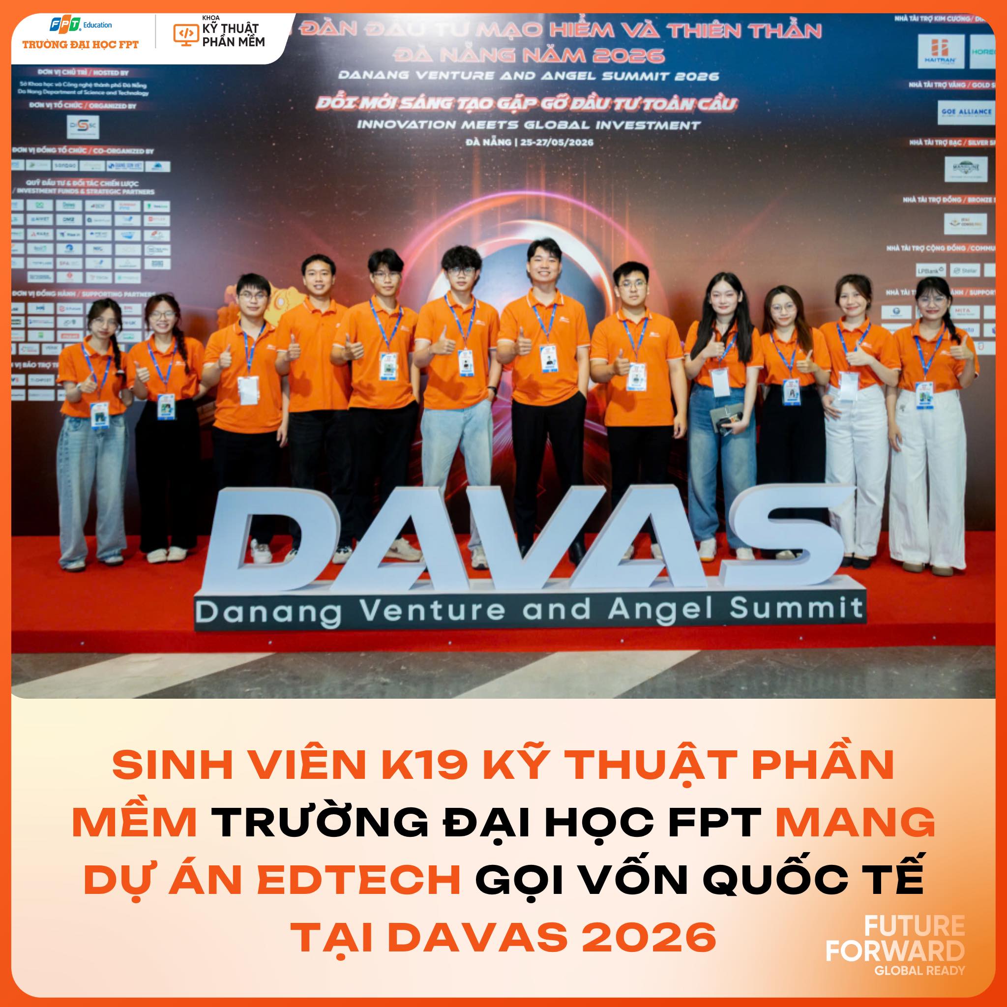 SINH VIÊN TRƯỜNG ĐẠI HỌC FPT MANG DỰ ÁN EDTECH GỌI VỐN QUỐC TẾ TẠI DAVAS 2026 