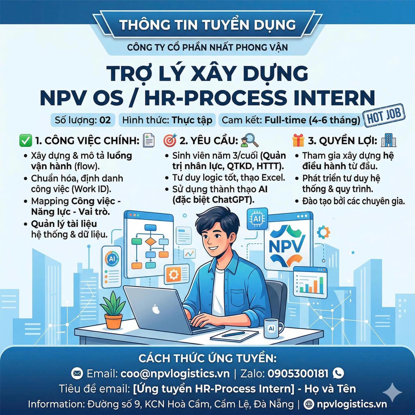 Tìm Kiếm Thực Tập Sinh/ Trợ Lý Nền Tảng Npv Os