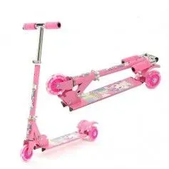 Monopatin Infantil con 3 Ruedas Luz y Plegable