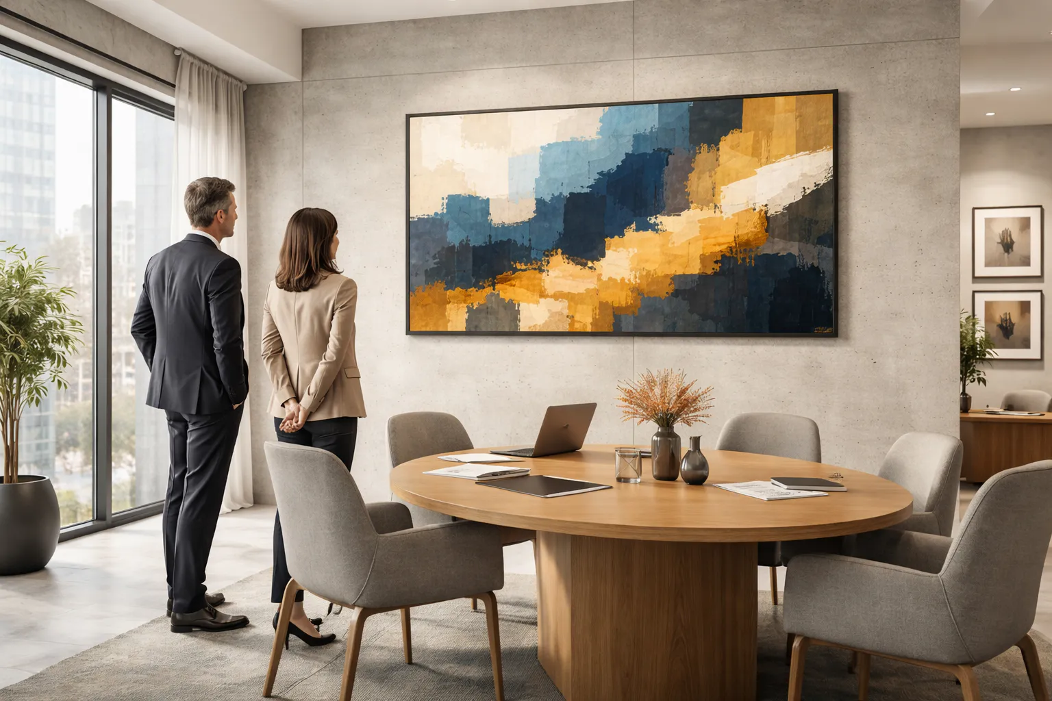 Corporate art rental