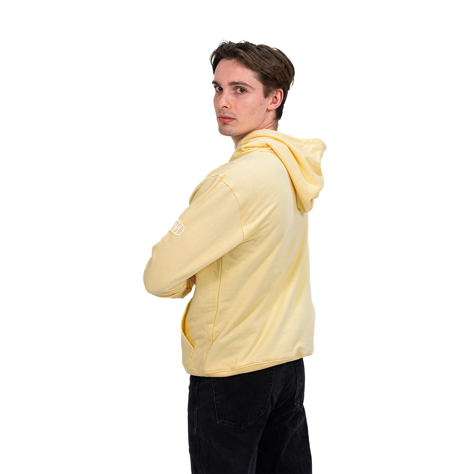 Monochromatic Cotton Bone Hoodie