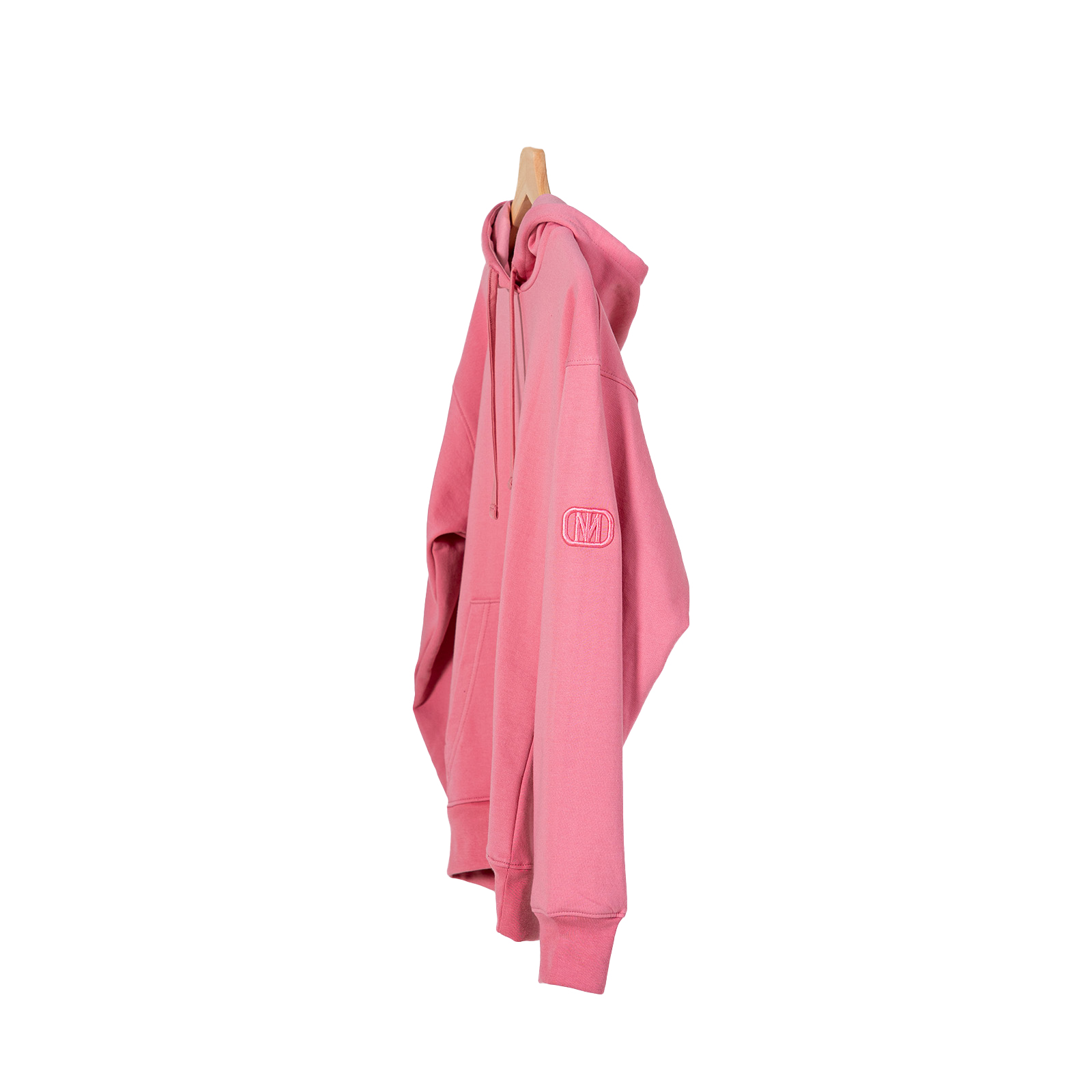 Monochromatic Cotton Pink Hoodie