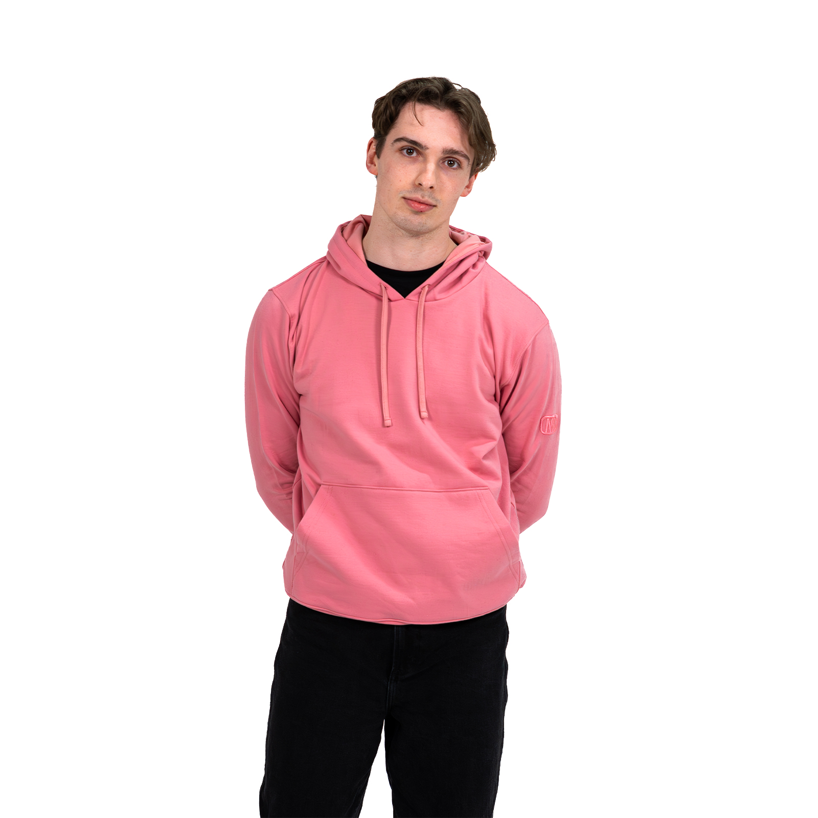 Monochromatic Cotton Pink Hoodie