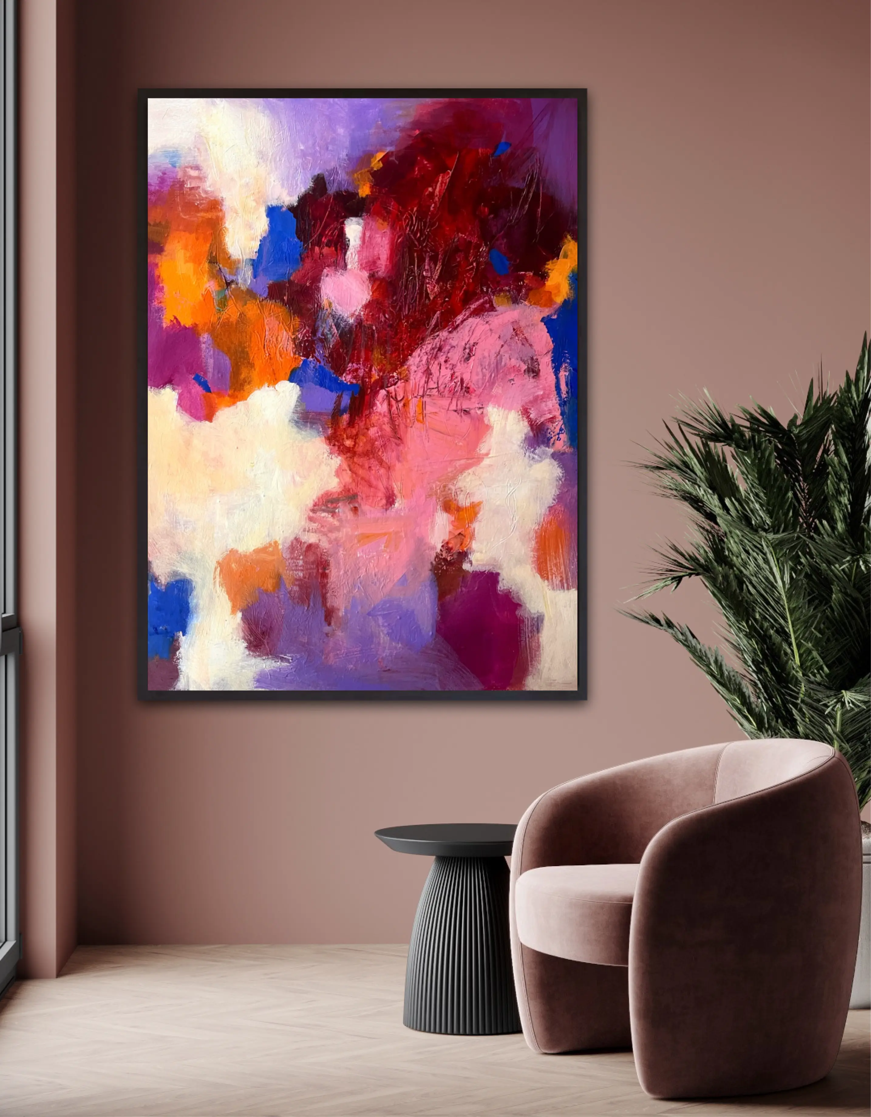 Under the shade of blossoms