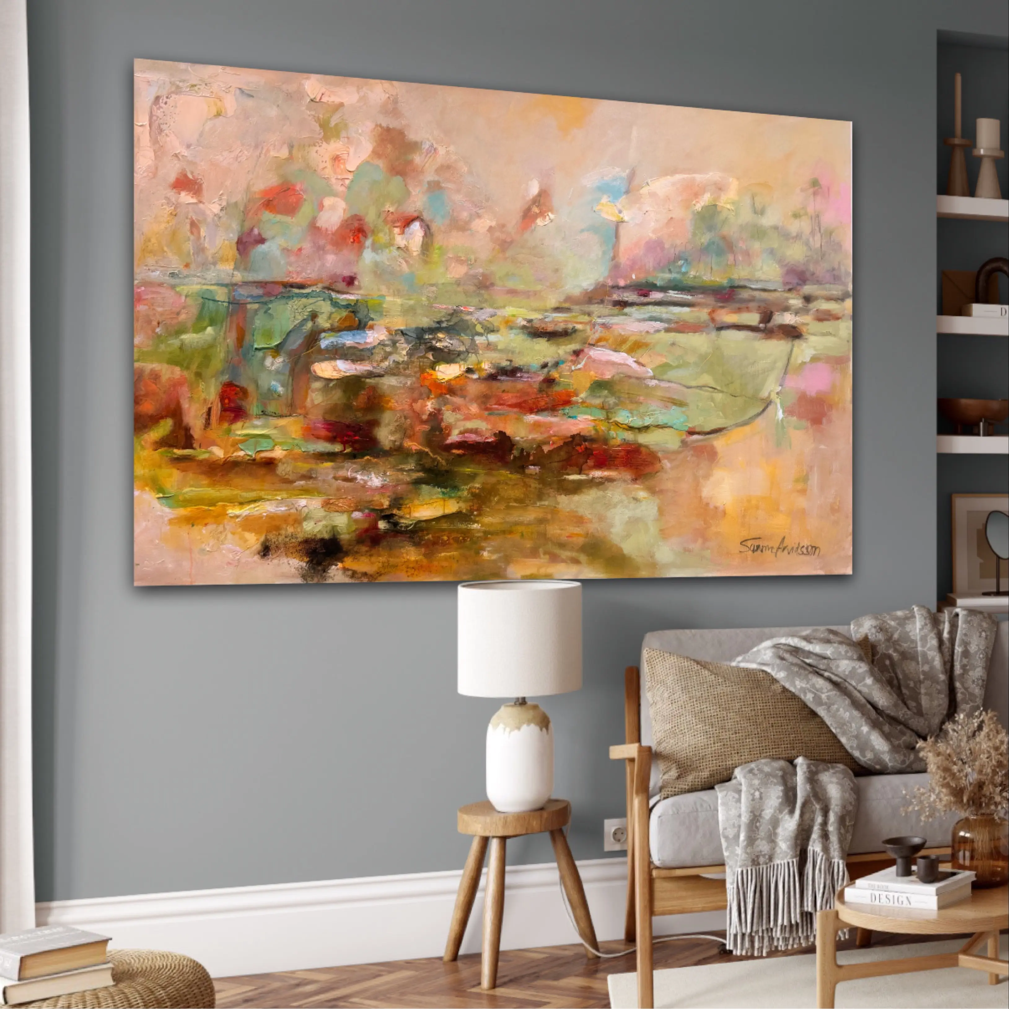 Timeless- En abstrakt målning - Original målning 