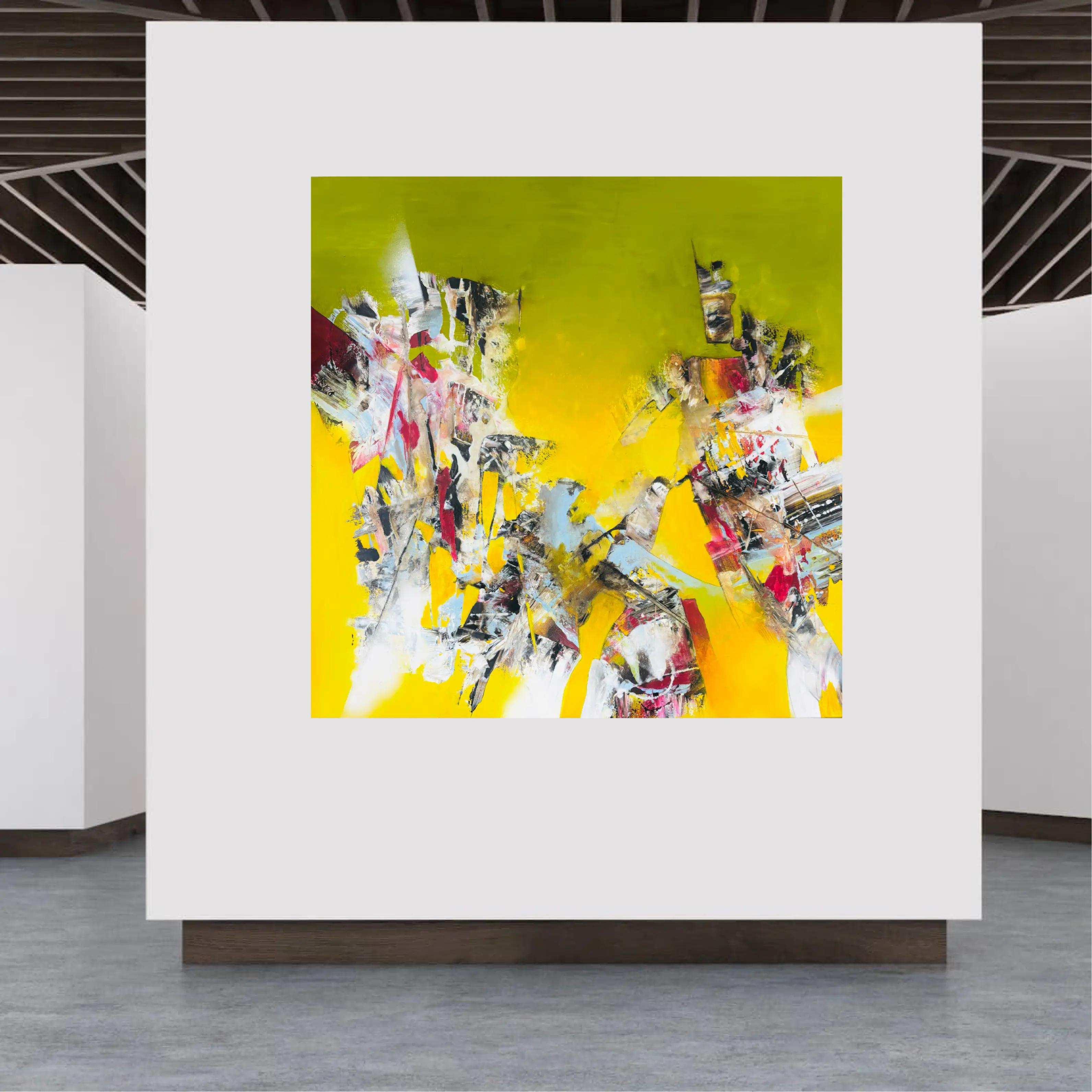 Sternenfeuer 100x100cm Acryltechnik