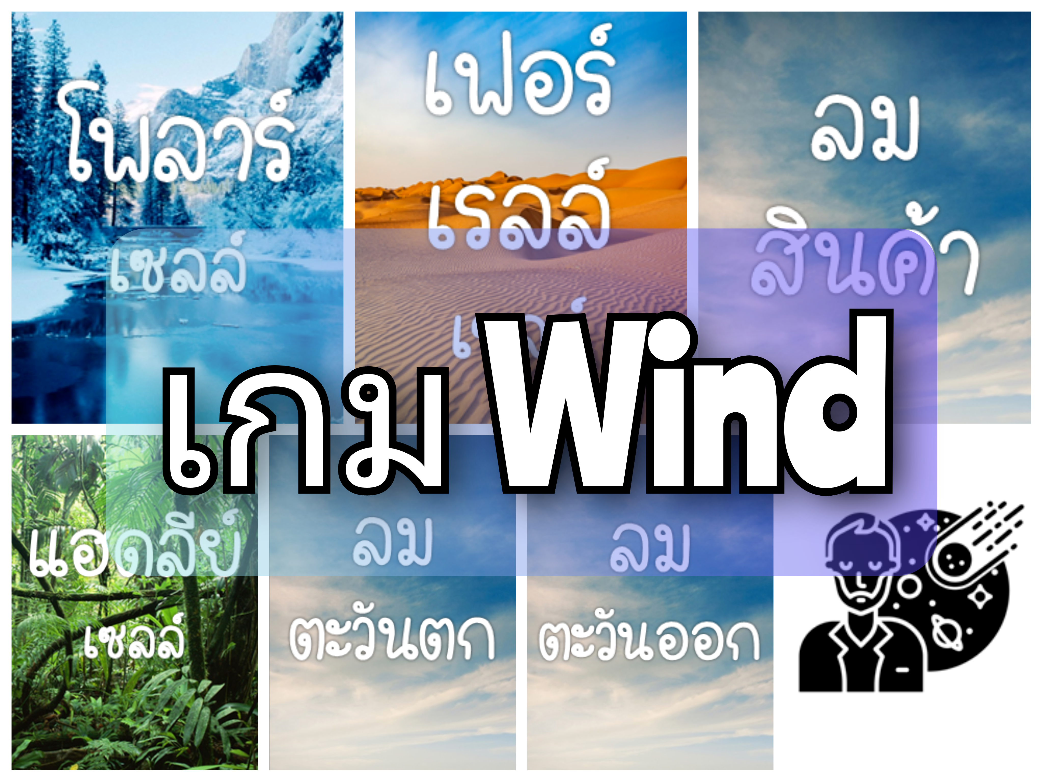 ภาพประกอบไอเดีย เกม Wind ระบบลมโลก