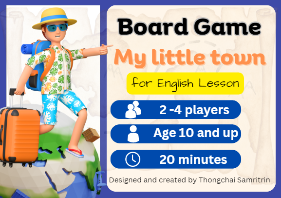 ภาพประกอบไอเดีย บอร์ดเกม (Boardgame) "My little town" Places in town
