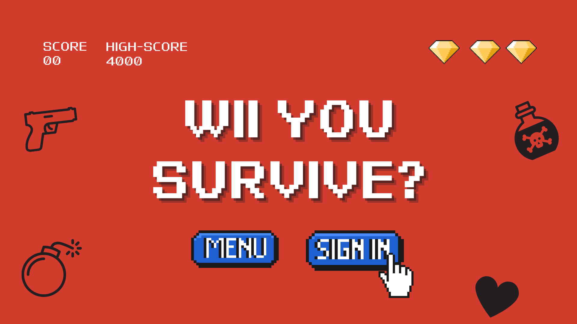 ภาพประกอบไอเดีย เกม Will you survive? ตอบคำถามเพื่อเอาตัวรอด