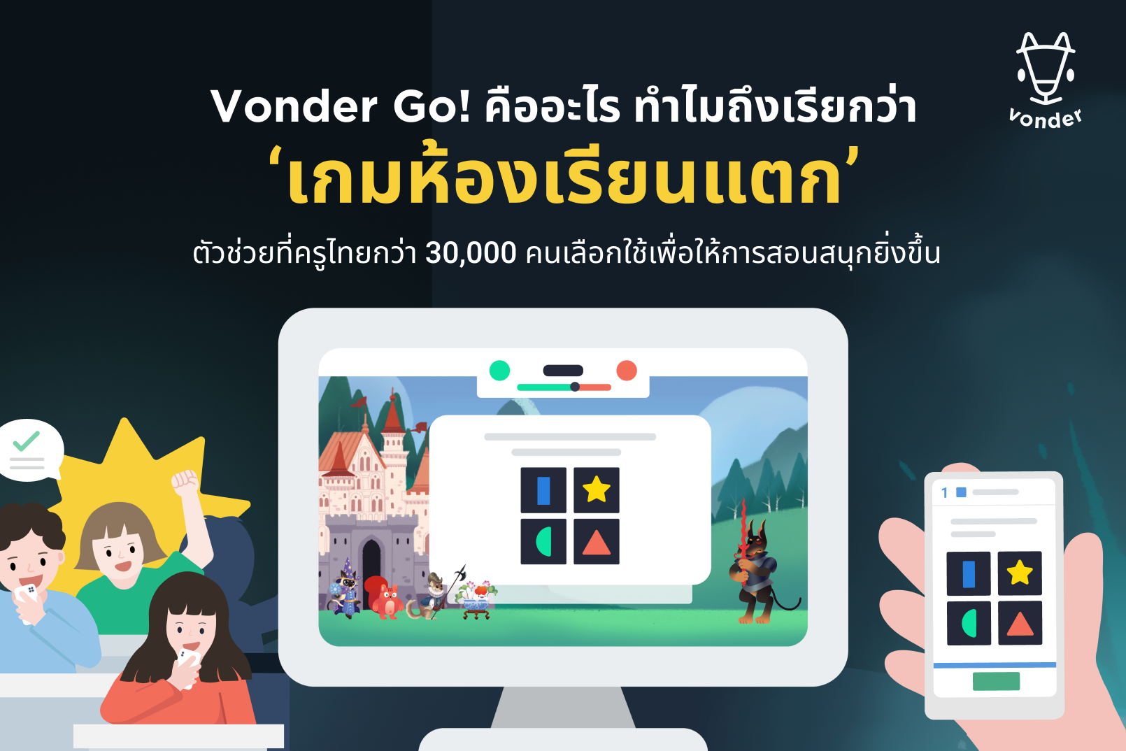 ภาพประกอบไอเดีย Vonder Go! คืออะไร ทำไมถึงเรียกว่า 'เกมห้องเรียนแตก'