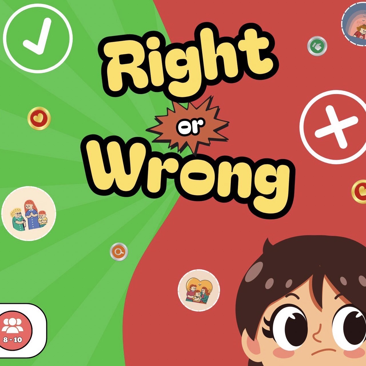 ภาพประกอบไอเดีย Right or Wrong เกมกระดานส่งเสริมในการแยกแยะสิ่งที่ถูกและผิด