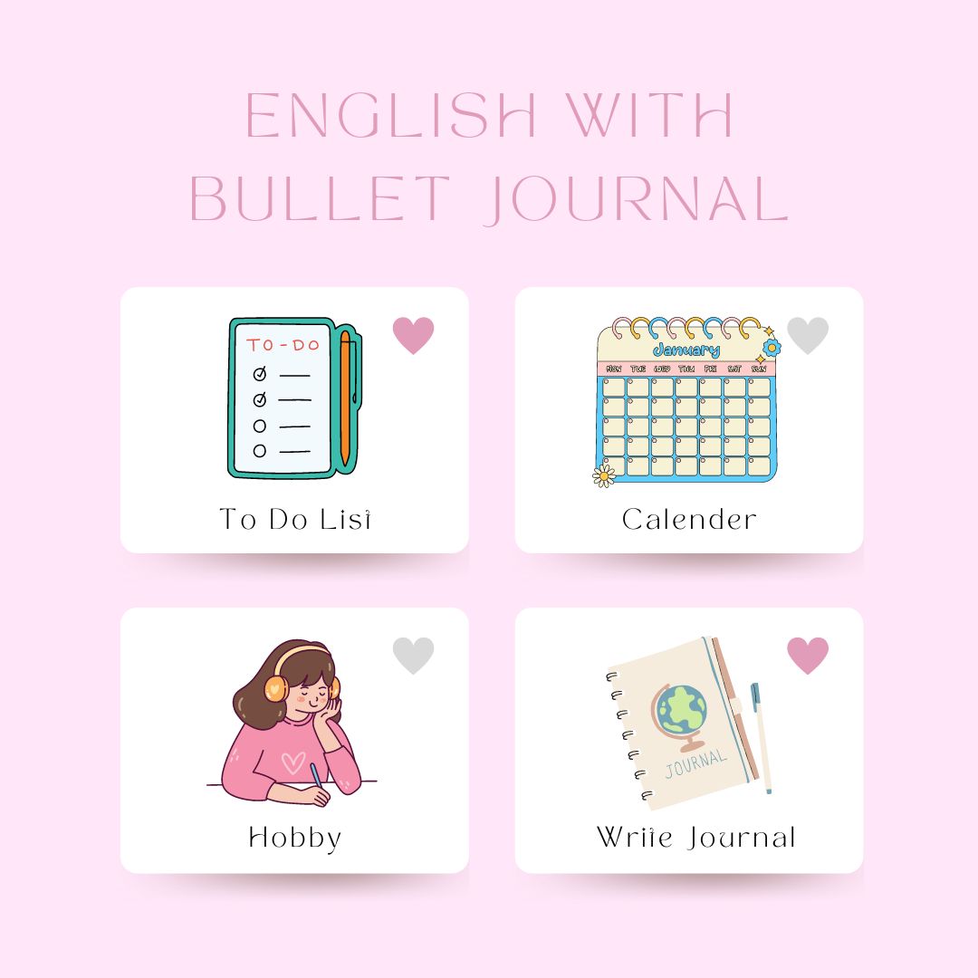 ภาพประกอบไอเดีย English with Bullet Journal