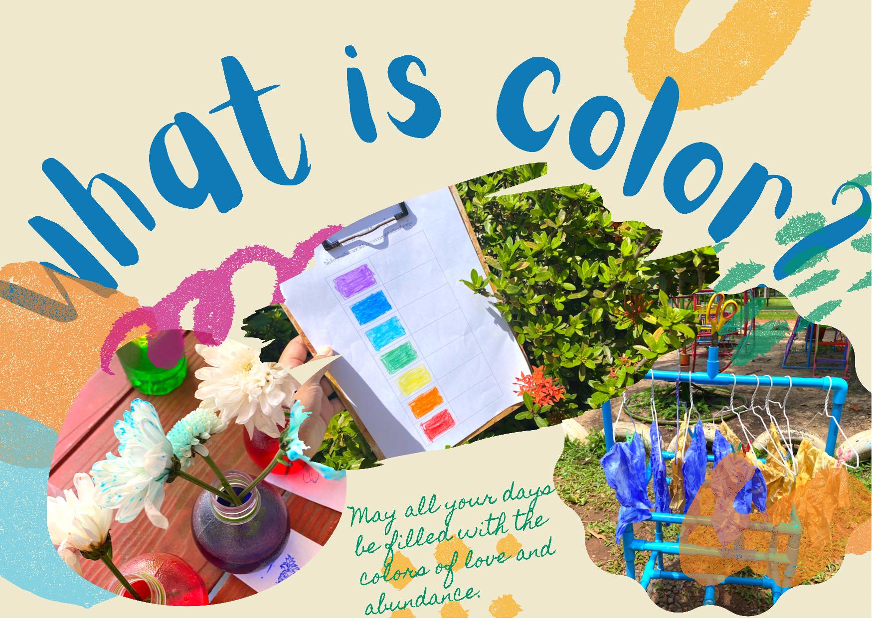 ภาพประกอบไอเดีย ตัวอย่างกิจกรรมระดับชั้นปฐมวัยตีมสีสัน