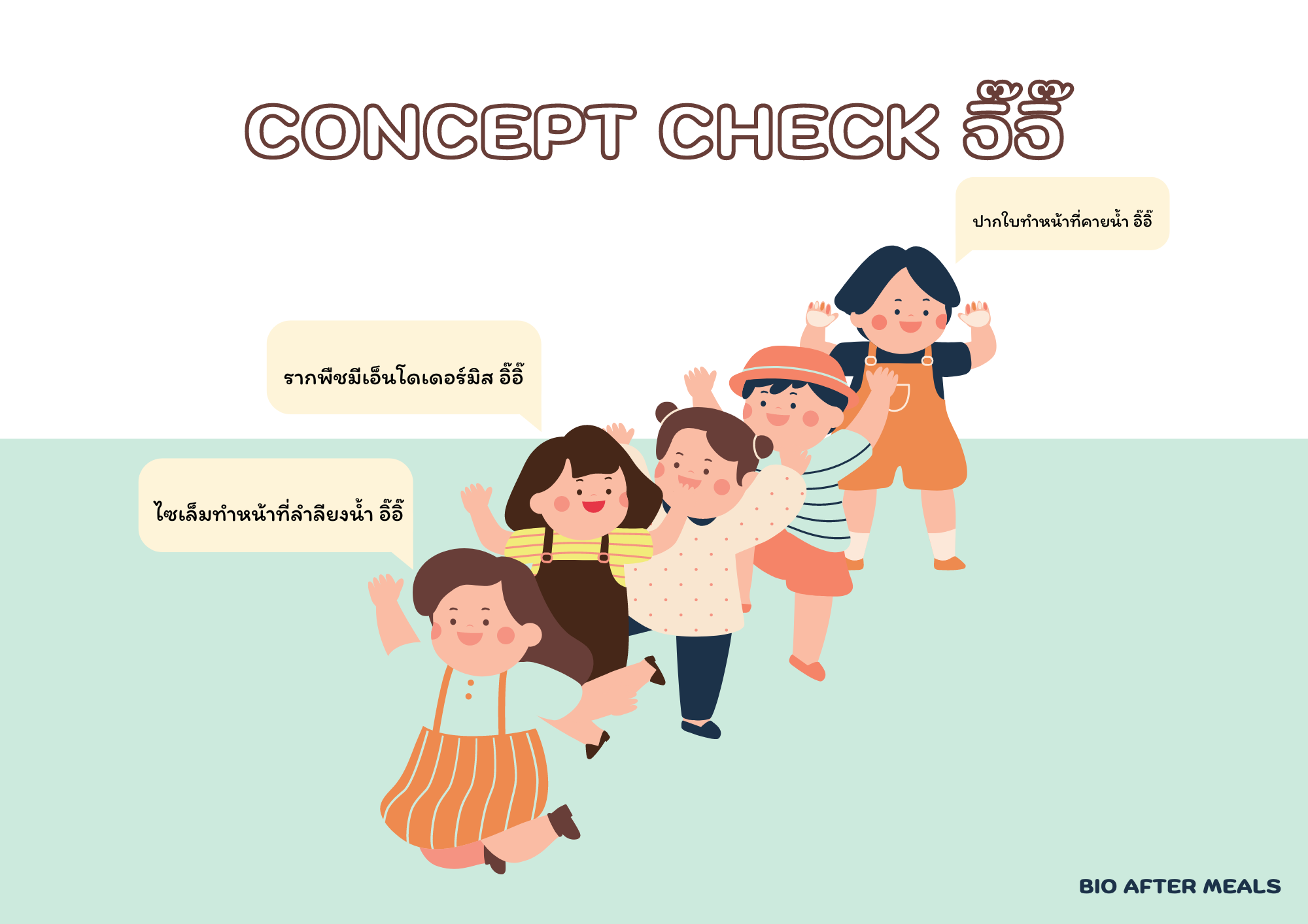 ภาพประกอบไอเดีย สรุปบทเรียนด้วย “concept check อิ๊อิ๊”