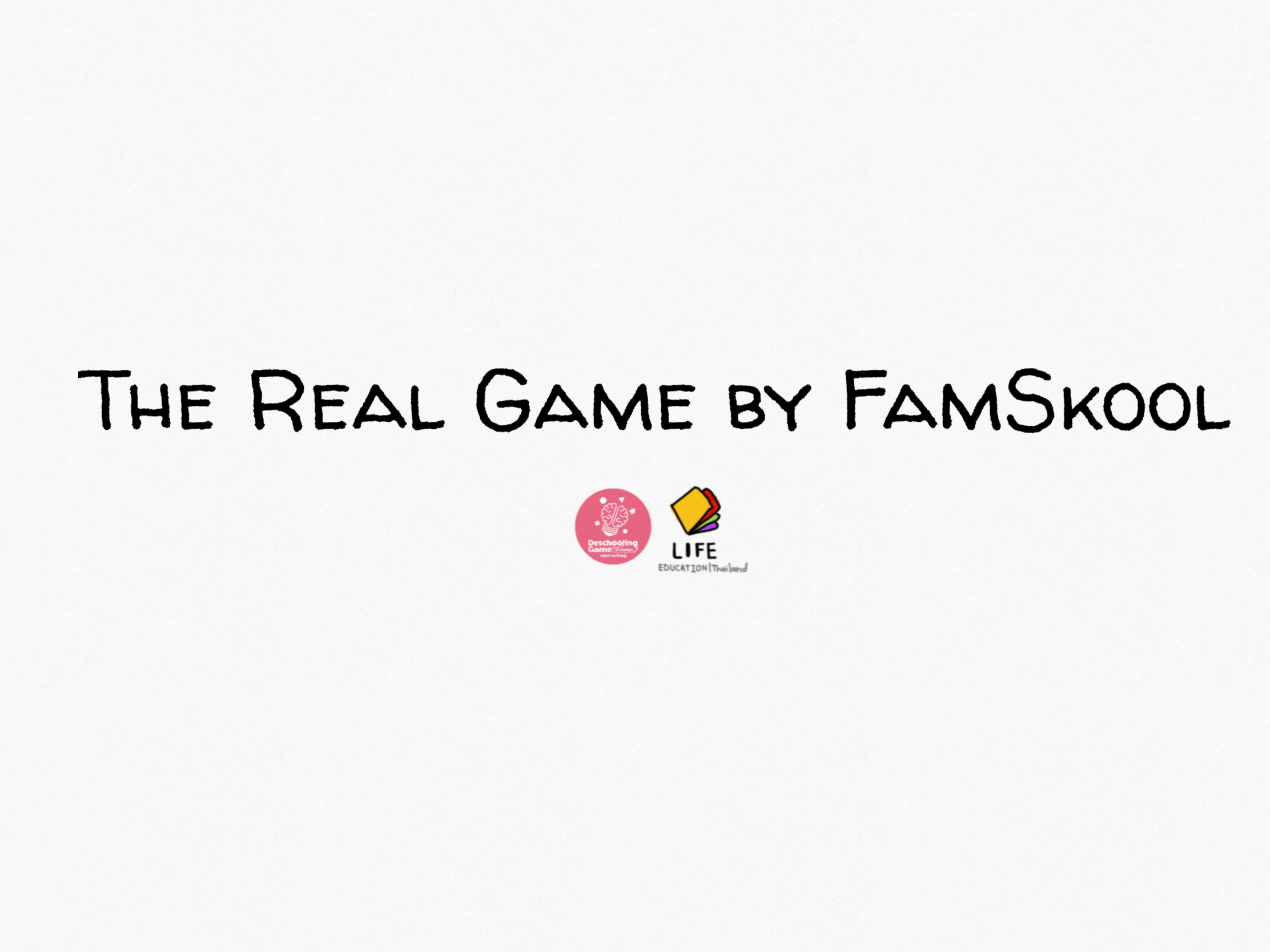 ภาพประกอบไอเดีย เกมการ์ด The Real Game by FamSkool