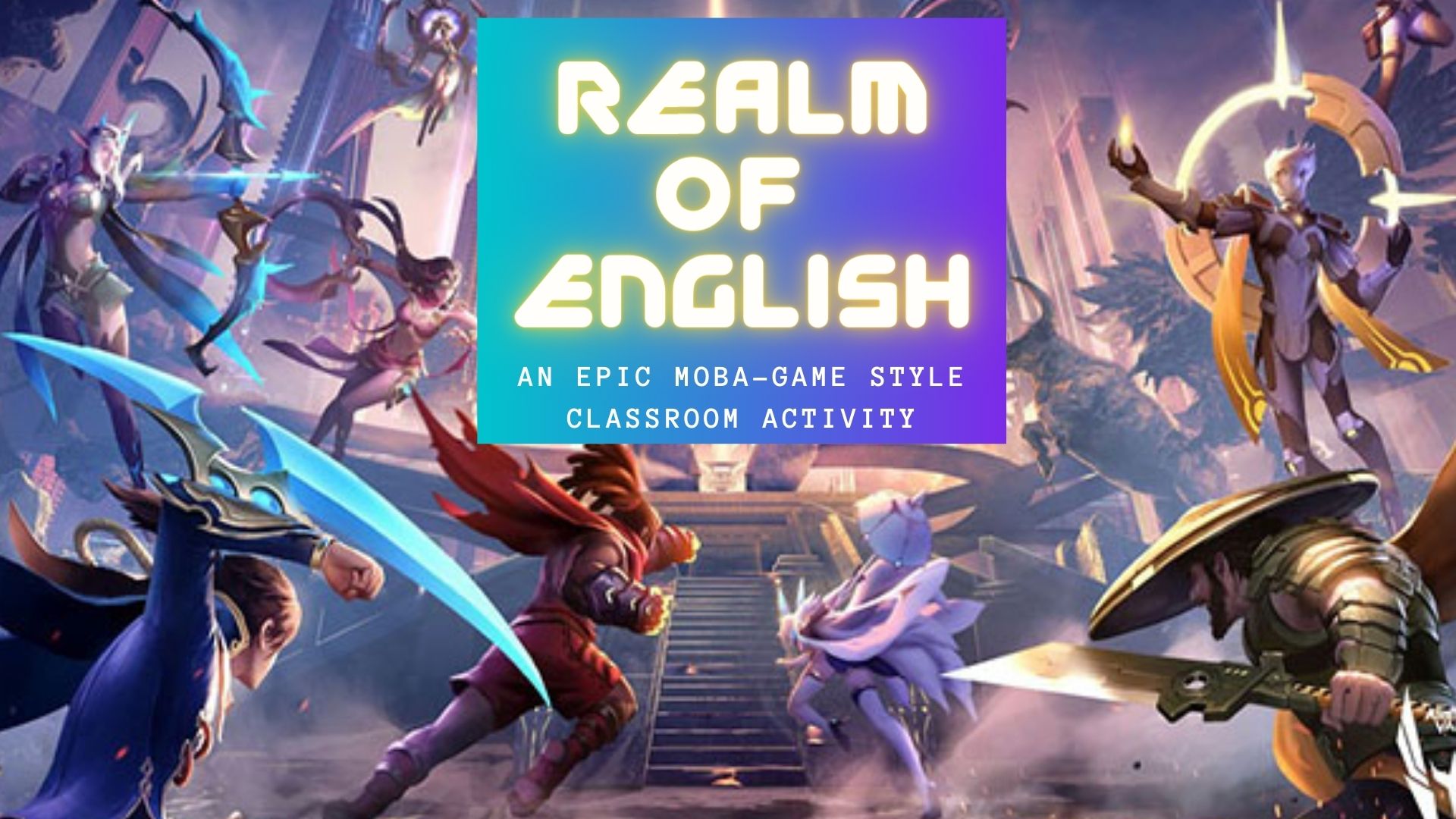 ภาพประกอบไอเดีย เกม RoE สมรภูมิภาษาอังกฤษสไตล์เกม ROV 