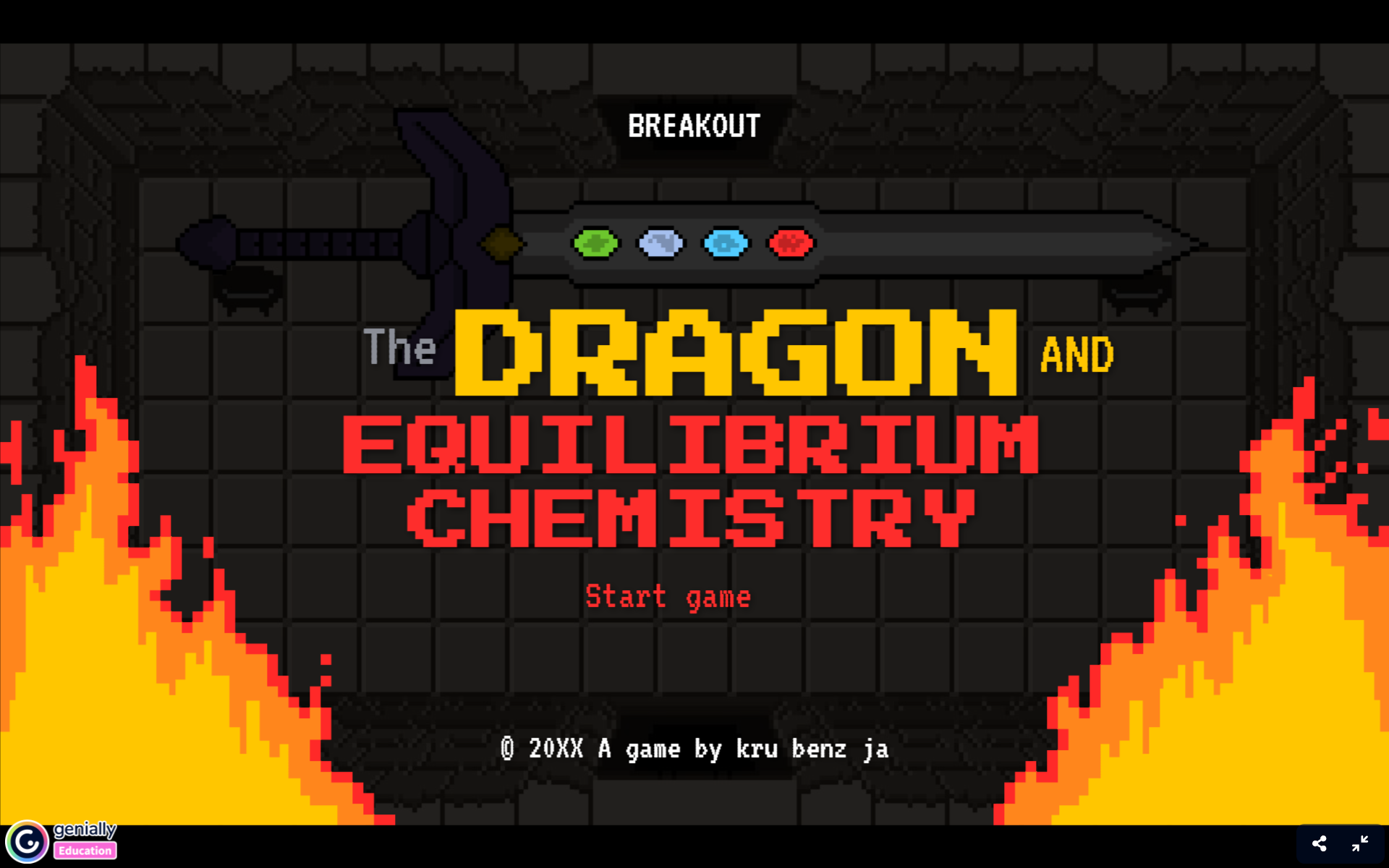 ภาพประกอบไอเดีย เกมส์ Dragon and Equilibrium Chemistry (สมดุลเคมี)