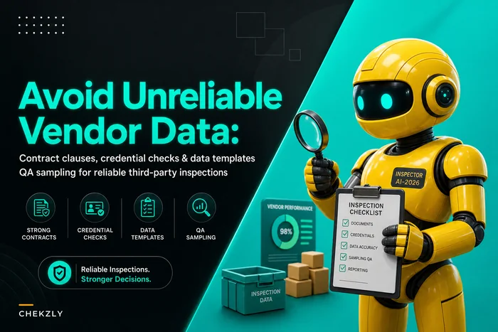 Avoid unreliable vendor data: contract terms, credential checks and QA sampling for third‑party inspections