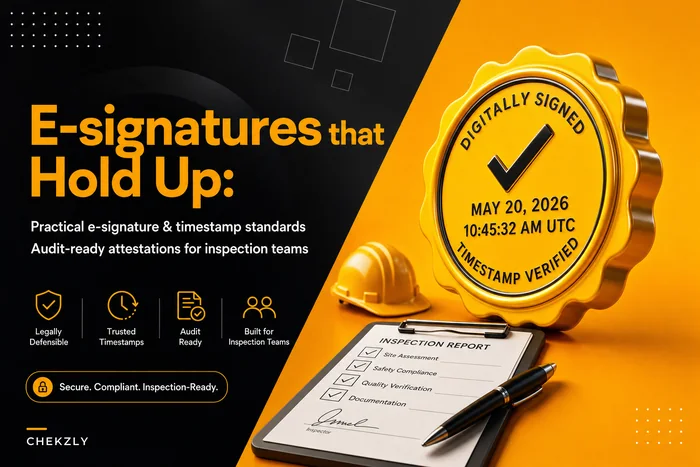 E-signatures that hold up: practical digital-signature and timestamp standards for inspection packages