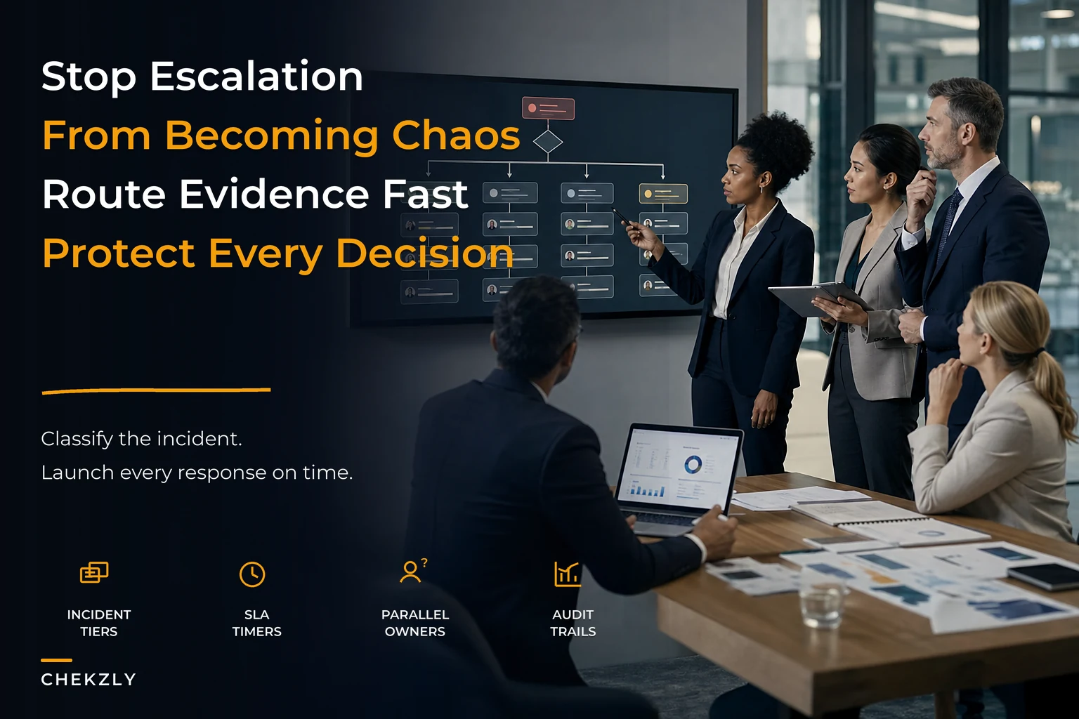 Incident escalation architecture and orchestration for enterprise inspections