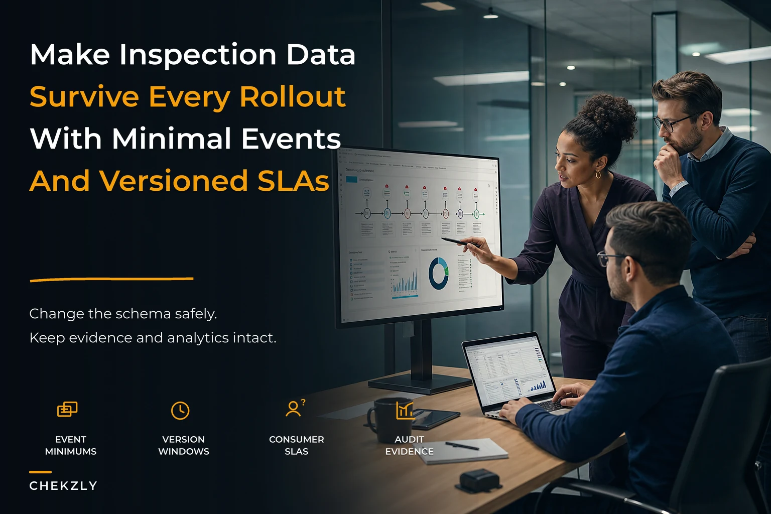 Inspection data contracts that survive rollouts: minimal event models, version rules and SLA playbooks