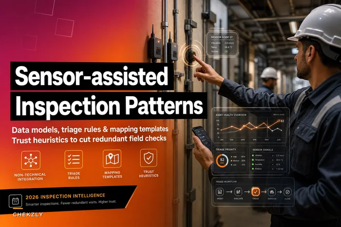 Sensor‑assisted inspections: non‑technical integration patterns, triage rules and mapping templates