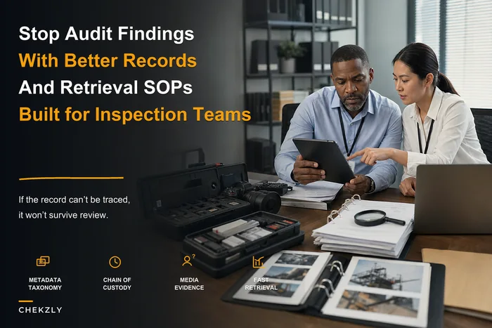 Stop audit findings: build an audit‑ready inspection records system with metadata and retrieval SOPs