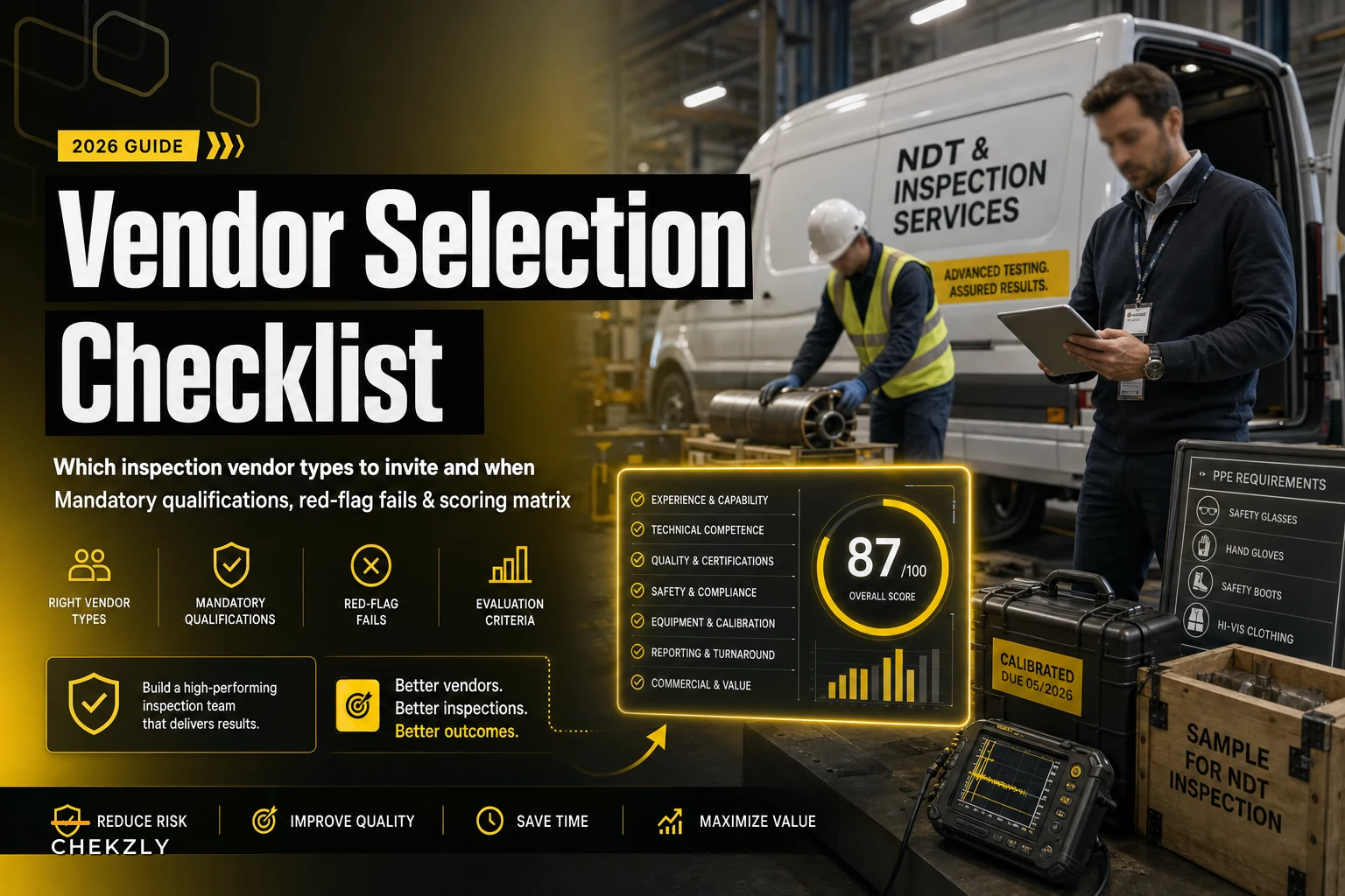 Which inspection service vendors to invite to your RFP: vendor types, mandatory qualifications and evaluation criteria