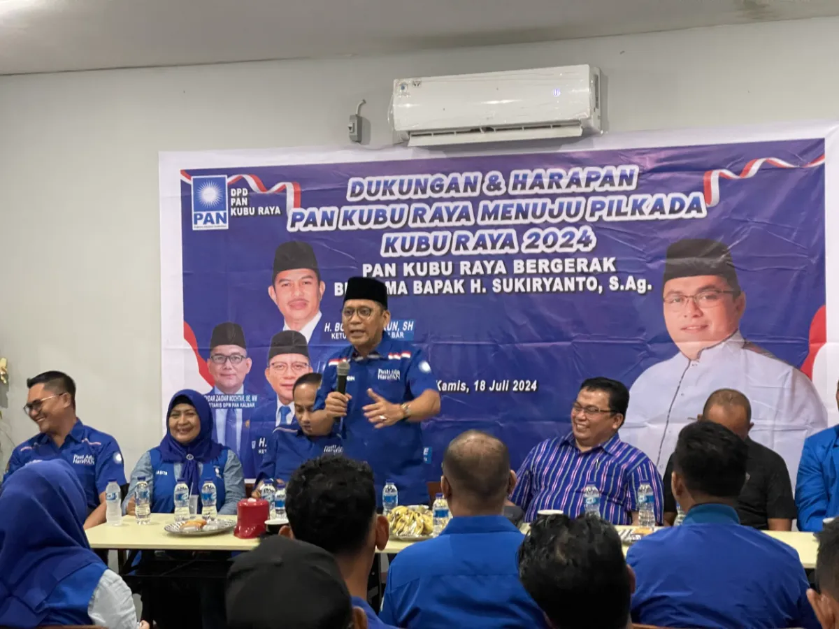 PAN Deklarasi Dukungan pasangan Sujiwo dan Sukiryanto pada Pilkada Kubu Raya 2024