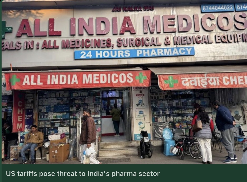 US tariffs pose threat to India’s pharma sector