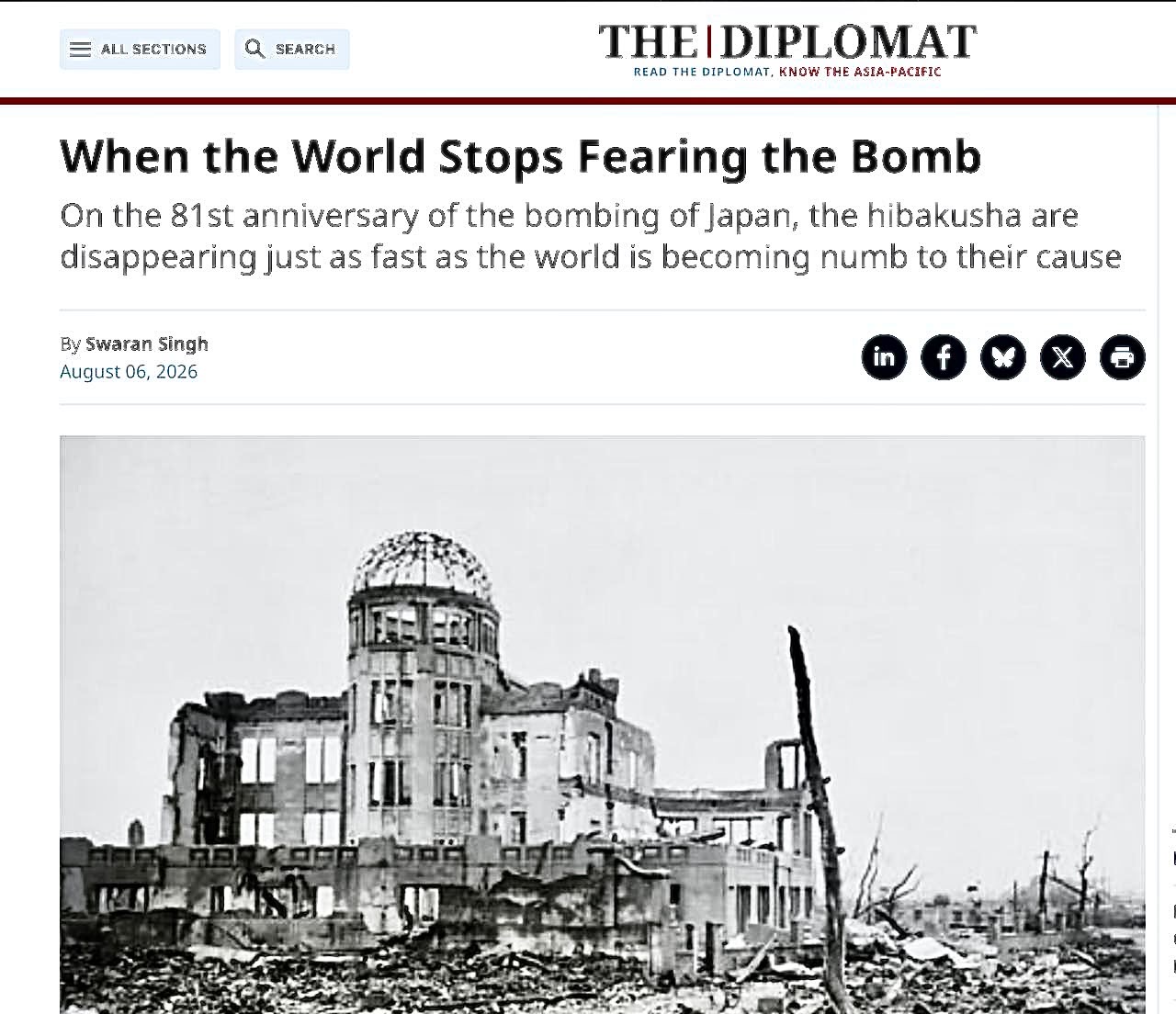 When the World Stops Fearing the Bomb