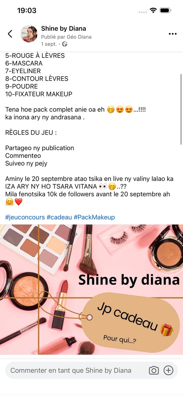 Facebook contest