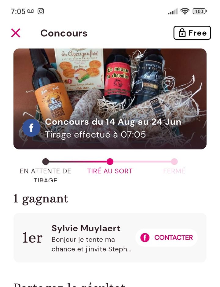Facebook contest
