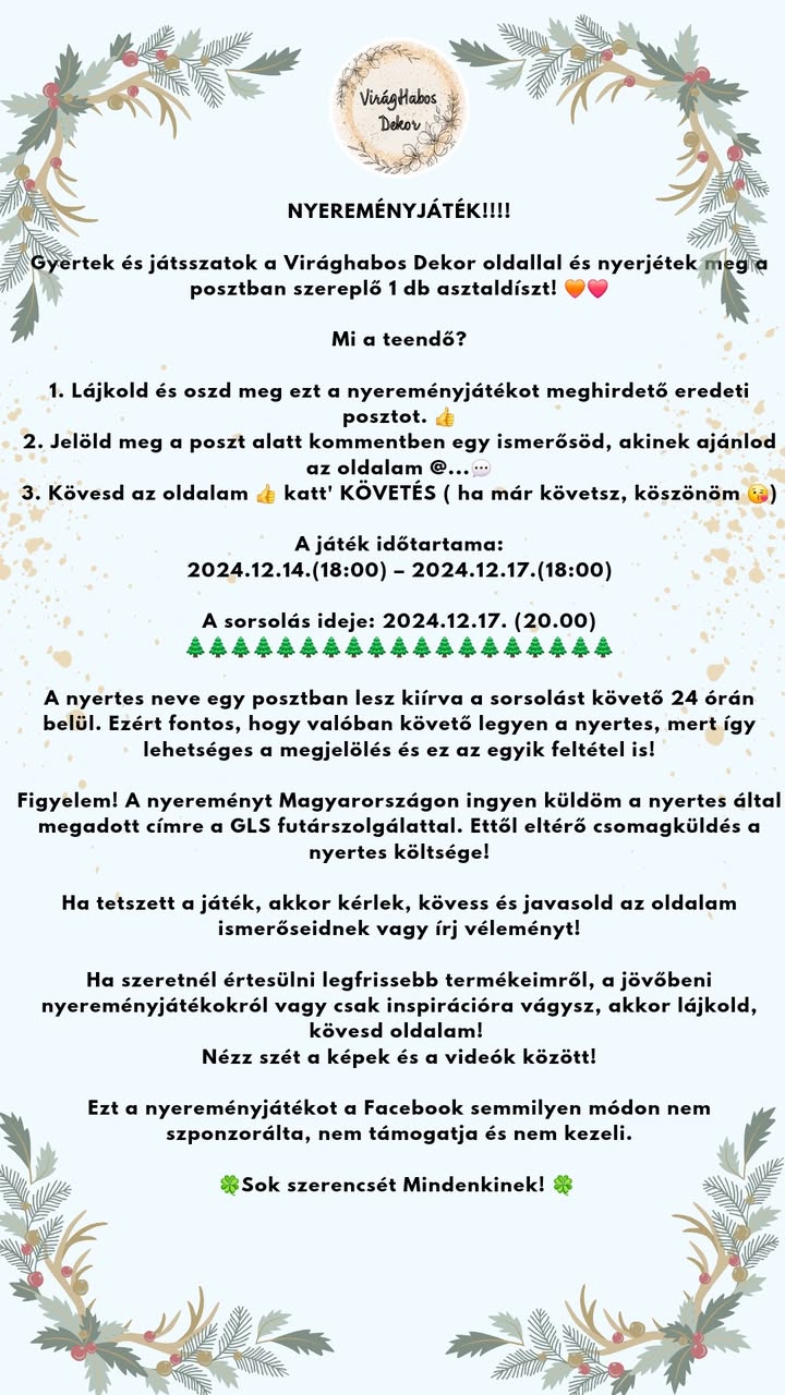 Facebook contest