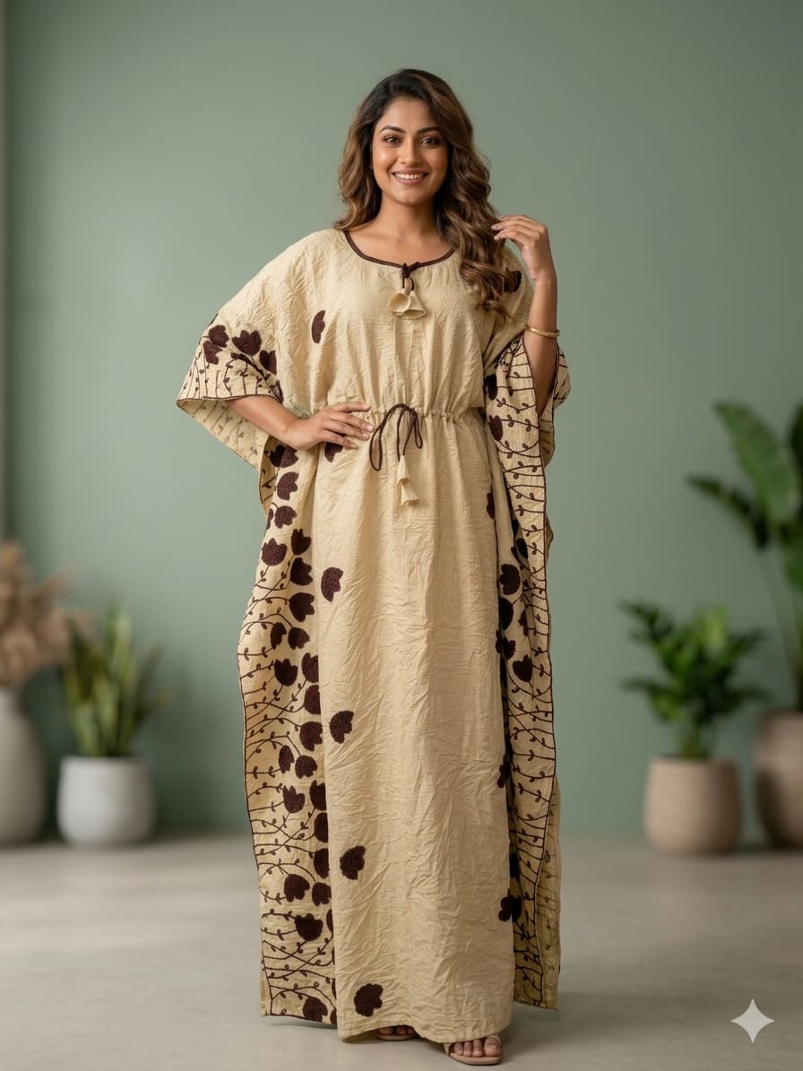 Premium range Embroidered Kaftan. thumbnail 2
