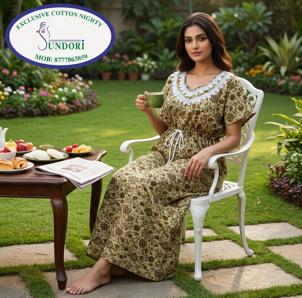 Lace work caftan