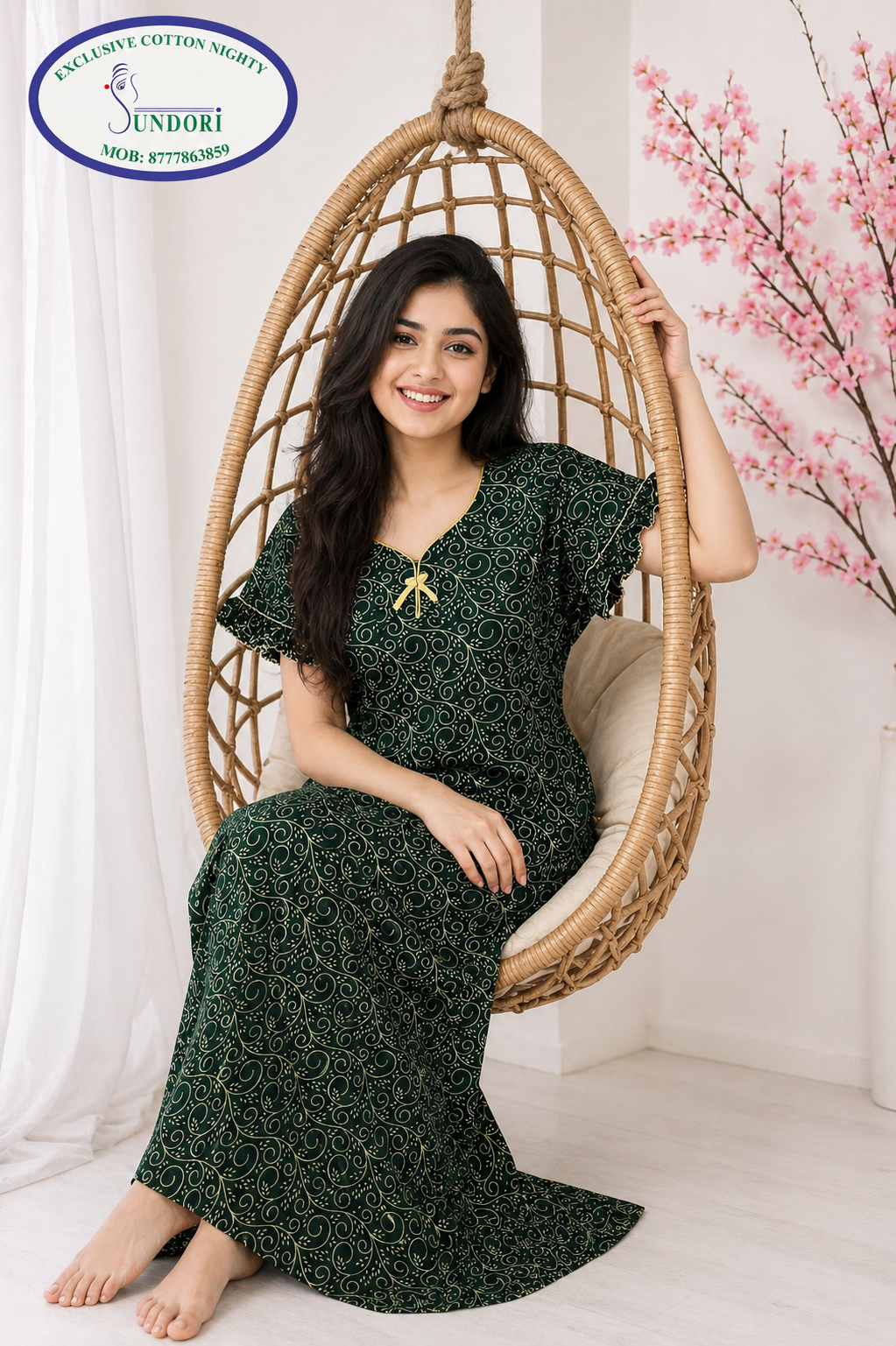 A-line bell-shaped sleeves