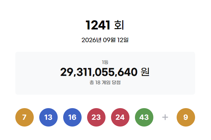 로또 번호