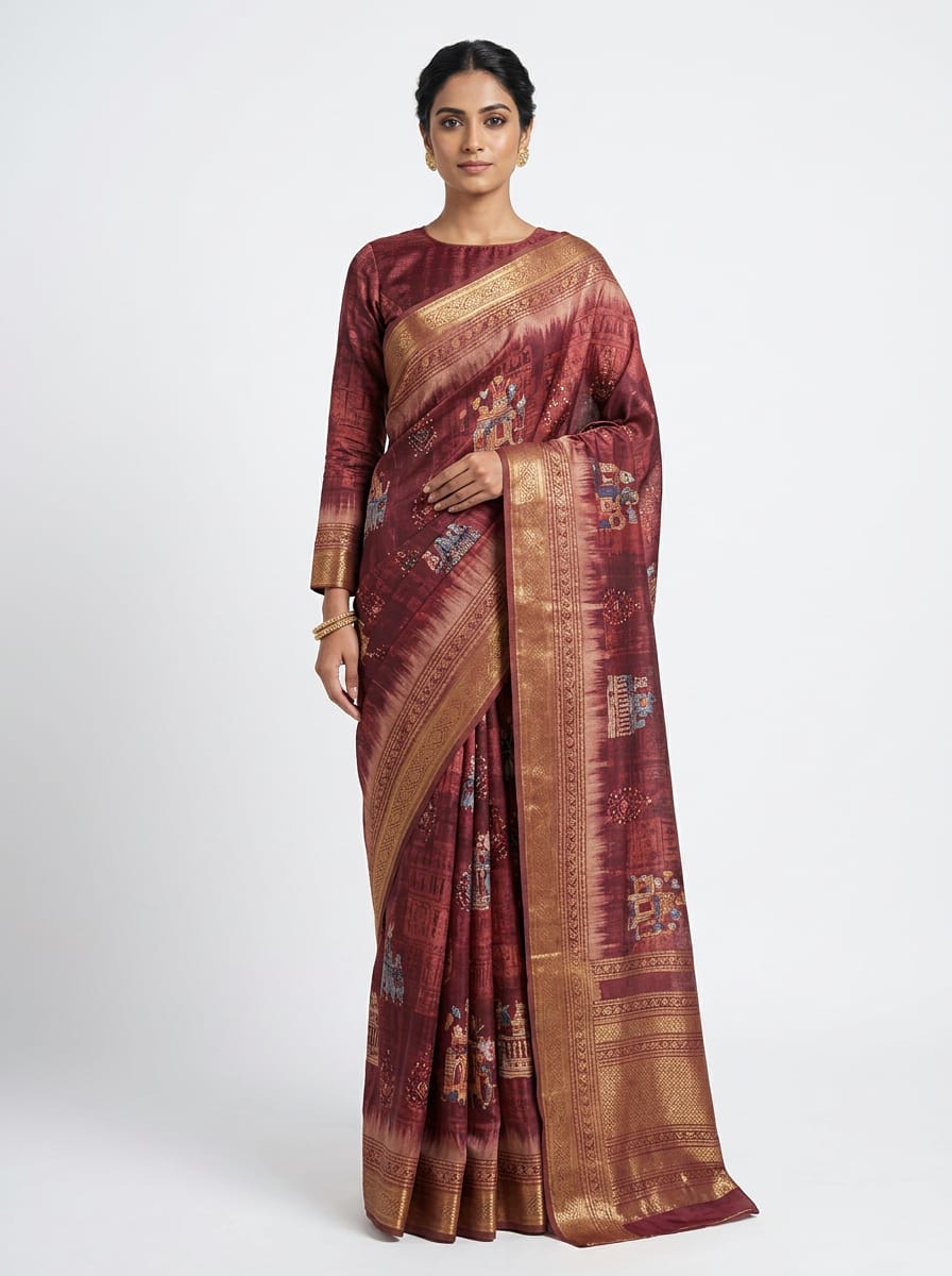 Royal Dola silk saree ready to wear saree