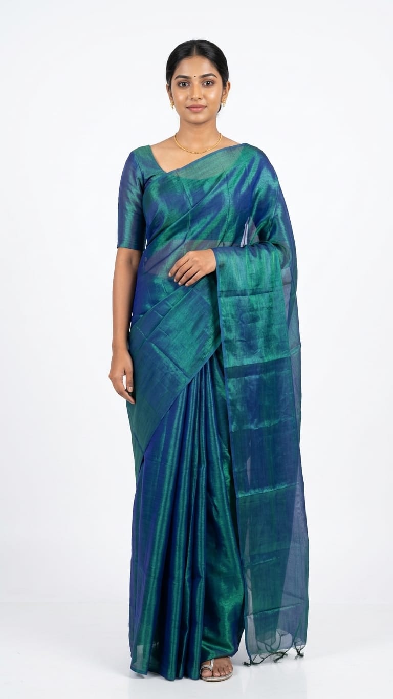 Royal Metallic silk saree ready to wear