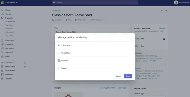 Make Your Products Available to Shopify’s Facebook Channel