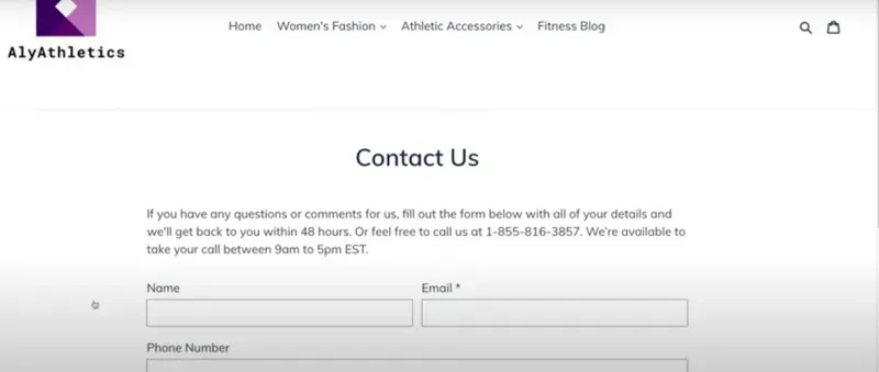 How to make a contact page on Shopify?