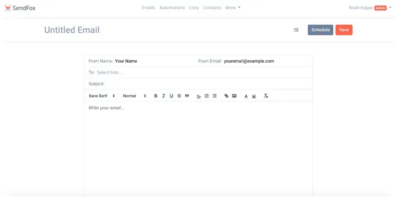Simple email editing